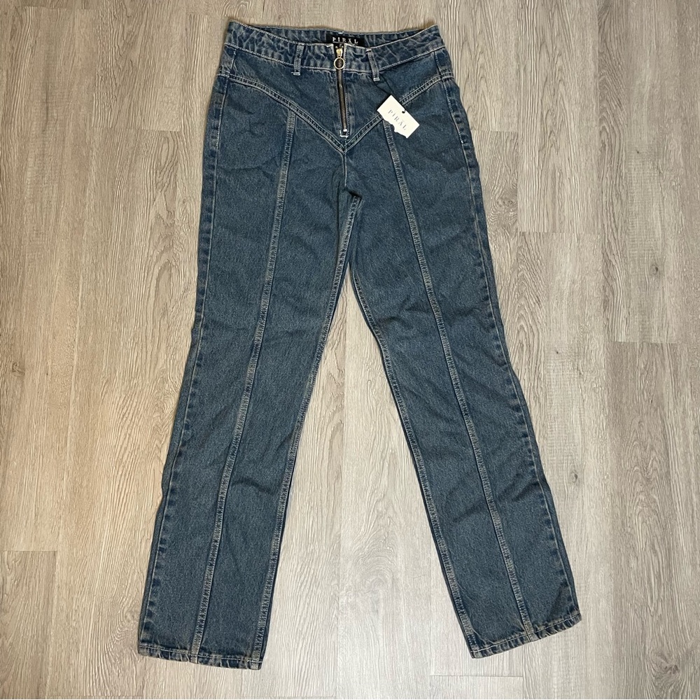 Women’s Piral Front Zip Jeans Size Large NWT